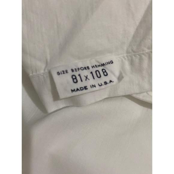 Vintage embroidered floral full flat sheet & pillowcases - Picture 5 of 6